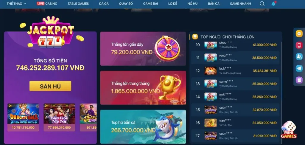 Đa dạng trò chơi niw88 win